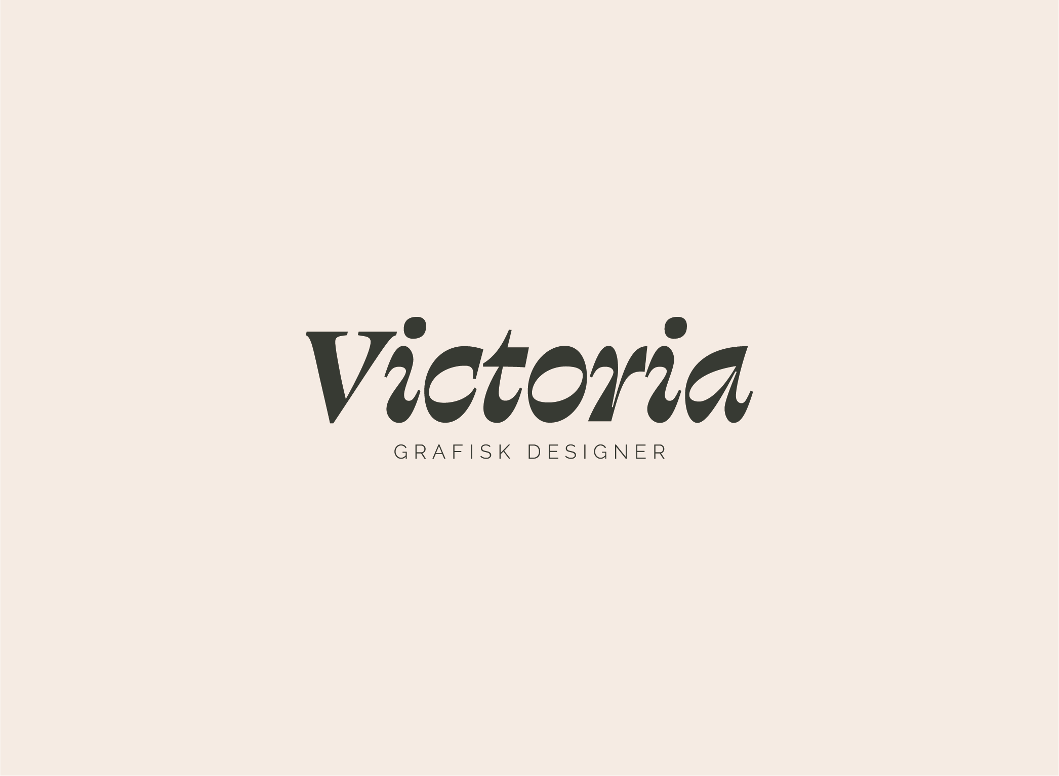 Victoria Eklund Wiklund – Graphic designer logotyp